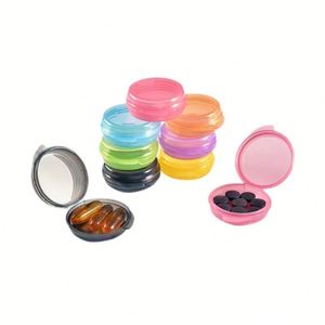 Good Quality Best Selling Plastic Pill <b>Box</b> Portable Daily Mini Pill Container Free Medicine Storage Container for Purse Pocket - Product Image 2