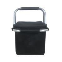 Panier de courses isotherme pliable réutilisable avec cadre en aluminium et revêtement en polyester PVC, panier isotherme pour supermarché et épicerie