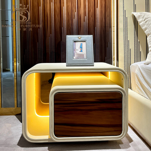 Nouvelle collection de meubles de chambre à coucher de luxe BS, style moderne haut de gamme, lits Queen et King pour villas - Product Image 4