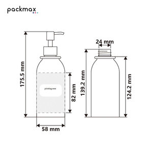280ml Transparent PET <b>Pump</b> <b>Bottle</b> for Body Wash Shower Oil - High Beauty Custom Body Lotion Lotion Container Wholesale - Product Image 2