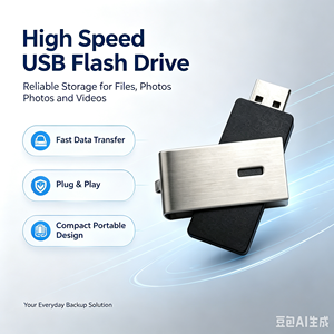 Clé USB rotative en métal haute vitesse en gros 8 Go 16 Go 32 Go 64 Go 128 Go avec logo personnalisé, clé USB mémoire, grande réduction - Product Image 2