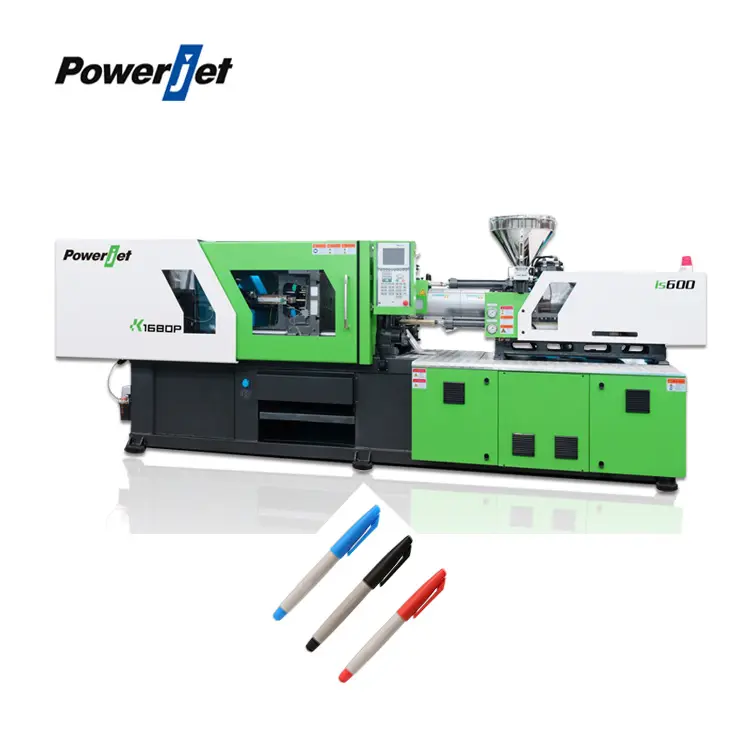 Powerjet Gel Inkt Marker Krijt Pen Kunststof Spuitgieten Machine Met Servo Motor