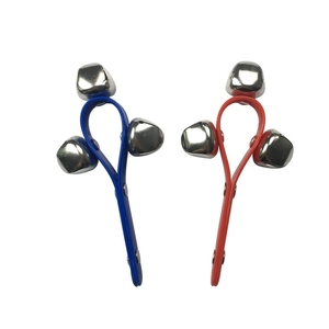 Campanas de mano de plástico con 3 campanas metálicas, instrumento de percusión Orff para niños, ideal para bailar. - Product Image 1
