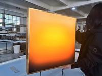 Cadre lumineux décoratif effet coucher de soleil, boîte à lumière pour œuvres d'art, cadre lumineux mural pour salon, boîte à lumière à intensité réglable