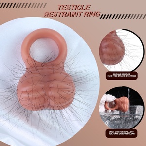 Anillo Elástico de Restricción para Escroto y Testículos, Dispositivo de Castidad de Silicona, Estirador de Bolas, Juguetes Sexuales Masculinos para Retrasar la Eyaculación en Hombres Gay - Product Image 2