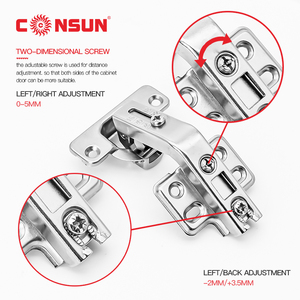 เฟอร์นิเจอร์ฮาร์ดแวร์135องศามุมเหล็กปกปิดบานพับประตูตู้ - Product Image 3