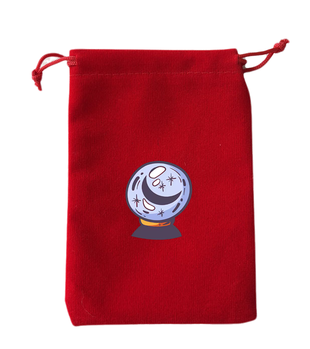 Bolsa roja para cartas de tarot - 08
