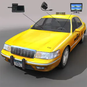 2022 china patent design 2 in 1 Taxi MDVR Camera System with 2 cameras and 4G GPS for Avis Enterprise Sixt Hertz rental cars