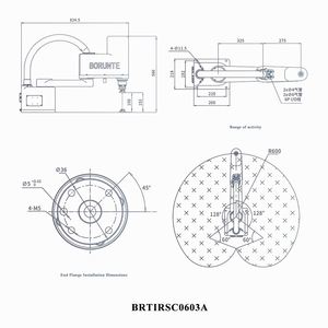Robot Industrial Automático Pequeño de 4 Ejes BORUNTE BRTIRSC0603A, Brazo Robótico de 600 mm de Longitud para Encolar - Product Image 3