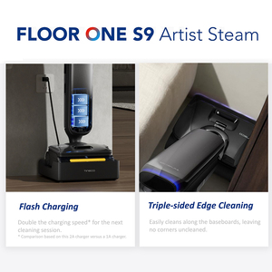 S9 Artist Mop Vacuum, robot serpillière autopropulsé à triple nettoyage, auto-nettoyant - Product Image 1
