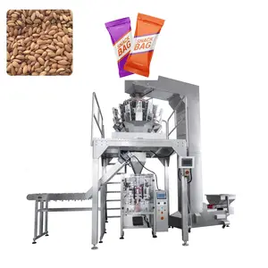 Automatically Multi-Row Almond Raisin Grains Feeding Packing Two Head Weighing Nuts Snacks Filling Packaging Machine for Granule