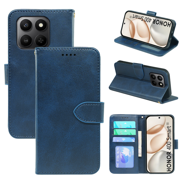 PU Leather Flip Magnetic Wallet Cover Mobile Phone Case for Honor 400 300 200 Pro 400 Smart Magic 7 Pro X9C 5G X5B 4G