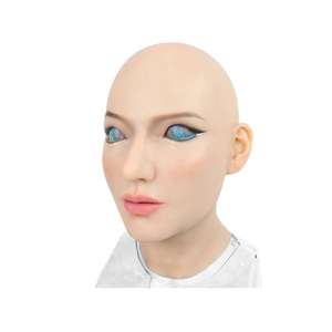 Masque facial en silicone pour jeune femme, idéal pour Halloween, cosplay, drag queen, <span class=keywords><strong>travesti</strong></span> homme-femme - Product Image 5