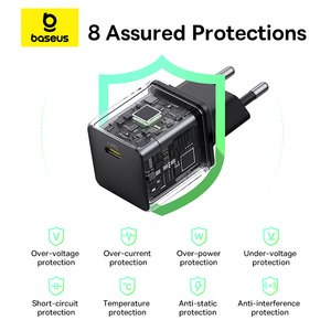 <span class=keywords><strong>Chargeur</strong></span> rapide <span class=keywords><strong>Baseus</strong></span> Palm 1C 30W EU Cluster pour <span class=keywords><strong>iPhone</strong></span>, téléphone Android, tablette, <span class=keywords><strong>chargeur</strong></span> rapide PD - Product Image 6