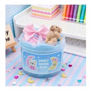 Kit de Slime Perfumado para Niñas, Ecológico y Creativo, con Masilla y Burbujas, Estilo Helado, Fácil de Hacer, Regalo Divertido para Niños - Product Image 1