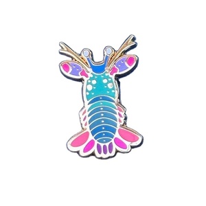 Fabrica barato de fábrica personalizado <span class=keywords><strong>Mantis</strong></span> Camarón Mini acuario recuerdo esmalte duro pines buen Pin de Metal para regalo de venta - Product Image 1