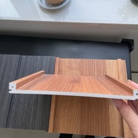 Panel de Pared de PVC Compuesto de Madera y Plástico WPC, Impermeable, Ignífugo, Antiarañazos, Duradero, Texturizado, Decoración de Paredes Interiores para Apartamentos