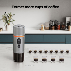 เครื่องชงกาแฟแคปซูลแบบพกพา ชาร์จไฟได้ พร้อมระบบชง <span class=keywords><strong>ส</strong></span>ำหรับใช้ในบ้าน รถยนต์ และกลางแจ้ง - Product Image 3