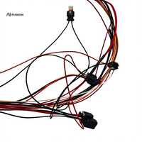 Rangkaian Kabel Kontrol Daya Instrumen Otomotif, Konektor Multi-Pin Besar, Kabel Kustom OEM 12V 24V