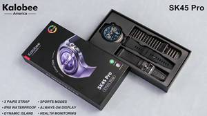 Sk45 Pro Đồng Hồ Mới 5 Thông Minh Cho Nam Giới Phụ Nữ Chất Lượng Cao Thông Minh Đồng Hồ 3 Dây Đeo 1.53 Amoled Màn Hình Không Thấm Nước Ip68 Bt Cuộc Gọi kalobee - Product Image 5