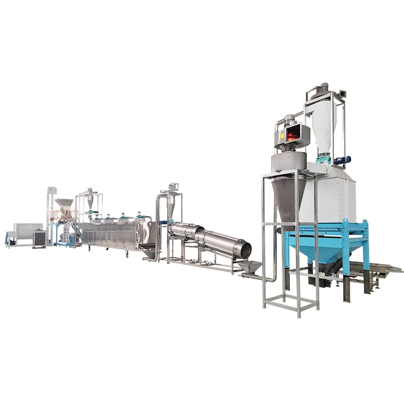 Low Cost Floating Fish Feed Pellet Making Machine Fish Feed Twin Screw Extruder Production Line Factory Price