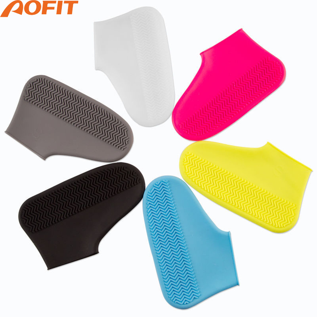 Non-Slip Outdoor Waterproof Shoe Protectors Reusable Shoes Cover for Rain Silicone Shoes Covers for Men Women
