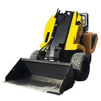 Mini-chargeur compact agricole RL300 à 3 roues pour le manutention de la litière et du fumier dans les granges, capacité de levage de 350 kg