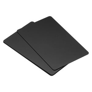 Impresión de tarjetas de metal espacios en blanco personalizados astilla negra miembro Vip personalizado grabado láser tarjeta de visita - Product Image 4