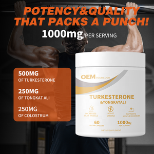 Cápsulas de Turkesterona y Tongkat Ali en Oferta, Suplemento para Aumentar la Masa Muscular Magra y Apoyar la Recuperación Muscular - Product Image 4