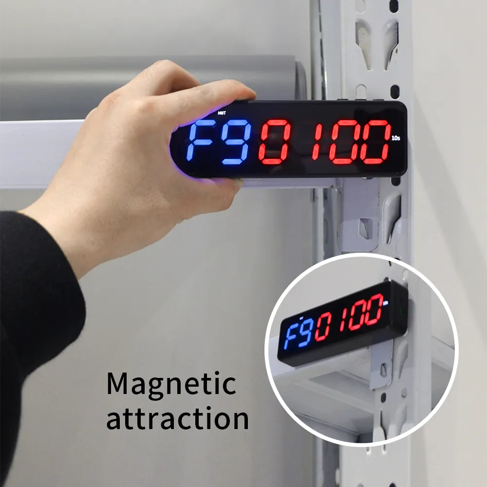 Magnetische Draagbare Led Digitale Fitness Timer Gym Wandklok Timer Sport Horloge Met Timer