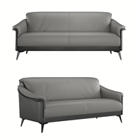Fabricante de Muebles de Oficina en China, Muebles de Salón de Excelente Calidad, Juego de Sofás Clásico Italiano Moderno 1+1+3 para Sala de Estar