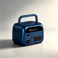 Batterie externe portable personnalisable Deep Sea Blue 600W 400Wh à onde sinusoïdale pure avec LED 110V pour utilisation en extérieur, voitures, fêtes, pique-niques