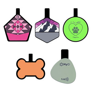 PawView Collar para Perro con Soporte para AirTag al por Mayor Personalizado Placa de Identificación Inteligente de Silicona con NFC y Código QR para Mascotas - Product Image 6