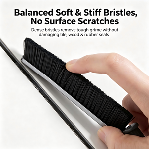 <span class=keywords><strong>Brosse</strong></span> de nettoyage Pure Clean 3 pièces à poils en nylon, manche en plastique, poils rigides, <span class=keywords><strong>pour</strong></span> <span class=keywords><strong>carrelage</strong></span>, coins, sols, cuisine - Product Image 4