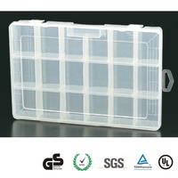 Boîte de rangement multi-compartiments en plastique de 11,5 pouces pour composants, idéale pour atelier, stockage de petites engrenages, ODM/OEM
