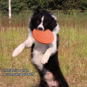 Duurzaam Rubber Flying Disc Lichtgewicht <span class=keywords><strong>Frisby</strong></span> Hond Speelgoed Voor Agressieve Spelen Huisdieren Interactieve Vliegende Schijf Speelgoed - Product Image 5