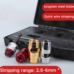 Kit d'accessoires pour perceuse électrique : Dénudeur de fils et dénudeur de câbles rotatifs pour perceuse électrique CE - Product Image 5