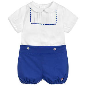 Ensembles de vêtements d'été 2021 pour bébés garçons espagnols : chemises rouges avec shorts rayés pour enfants – Vente en gros 08AS105375 - Product Image 5