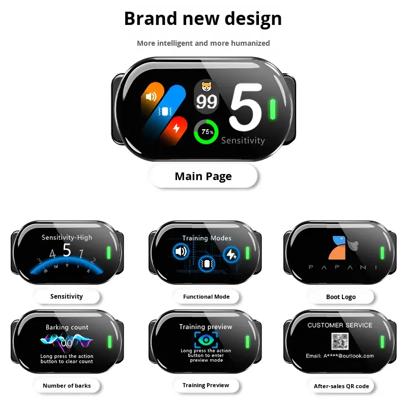 YC-01 Automatic Pet Stop Barking Collar - JCPET Intelligent Recognition Training Supplies