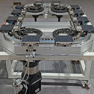 Trasportatore a Catena Circolare di Precisione, Linea di Trasporto Circolare, Postazione di Lavoro Personalizzata per Linea di Produzione Automatizzata - Product Image 4