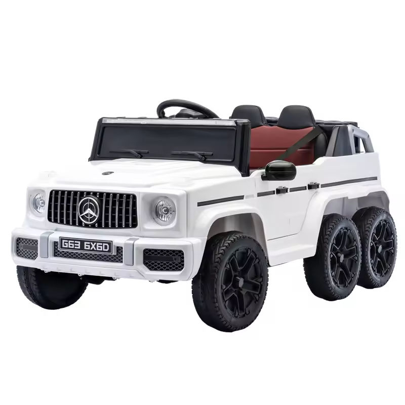 White four-wheel drive/12V7AH/Ultra Electric/Leather Seat