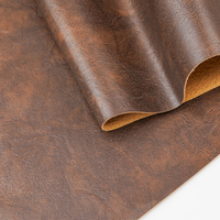Zweifarbiges Retro-Muster PVC Crazy Horse Leder, Langlebig für Autositze, Sofas & Taschenherstellung