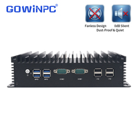 Mini PC industriel GY-K61 Intel Celeron J6412 Quad Core Dual LAN POE 8 Go 256 Go Ordinateur embarqué robuste sans ventilateur en stock