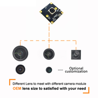 Mini USB UVC Interface 13MP IMX258 Capteur CMOS Autofocus Ambarella Module de caméra pour Machine Vision IoT