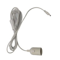 Minco EU US Plug Lamp Base Holder With On/Off Switch Power Cord Cables Hanging Pendant LED Light Fixture Lamp Bulb Socket Cord