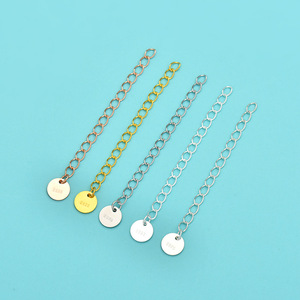 925 Sterling Silver Chain <strong>Extenders</strong> With Tags for <strong>Necklaces</strong> Anklet Bracelet Extension - Product Image 2