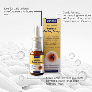 Spray de enfriamiento perianal de etiqueta privada de fábrica, hierbas naturales, reduce la picazón, alivia el dolor anal, cuidado de las hemorroides, aerosol corporal - Product Image 2