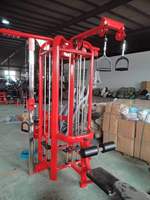 ST-4027 Appareil de musculation multifonctionnel tout-en-un pour salle de sport et usage domestique, station 5 postes pour triceps, jambes et exercices de gainage
