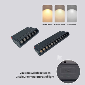 Rail lumineux magnétique LED avec température de couleur CCT réglable, design moderne, interrupteur à cadran dimmable, <span class=keywords><strong>luminaire</strong></span> - Product Image 4