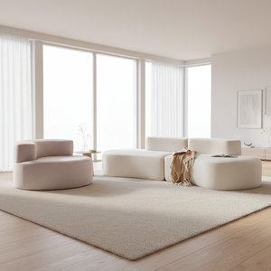 Sofá Seccional Multiusos Altamente Recomendado, Cojines de Asiento de Espuma de Alta Resiliencia, Sofá Curvo de Compresión para Sala de Estar - Product Image 6